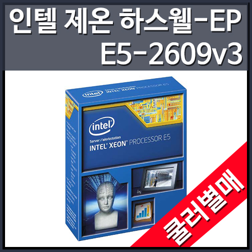 [대리점정품]인텔 제온 E5-2609V3 하스웰-EP (1.9GHz/6C/15MB/LGA2011-V3) [쿨러미포함]
