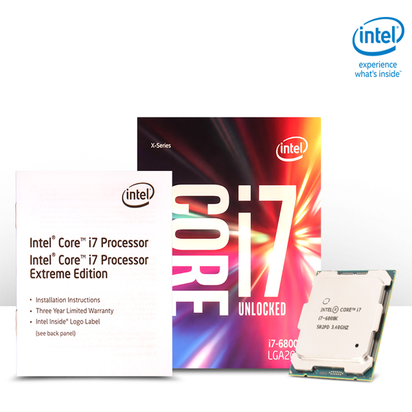 [대리점정품]인텔 코어6세대 브로드웰-E i7-6800K (CPU/3.4GHz/15MB/LGA2011-V3)