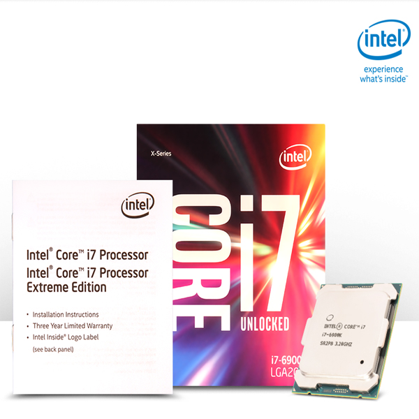 [대리점정품]인텔 코어6세대 브로드웰-E i7-6900K (CPU/3.2GHz/20MB/LGA2011-V3)